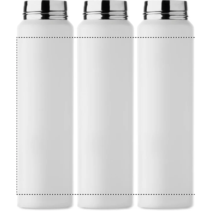 Schemat znakowania dla Grawerowanie laserowe 360° - RL na gadżecie: Biała butelka termiczna 300 ml z logo – stal z recyklingu