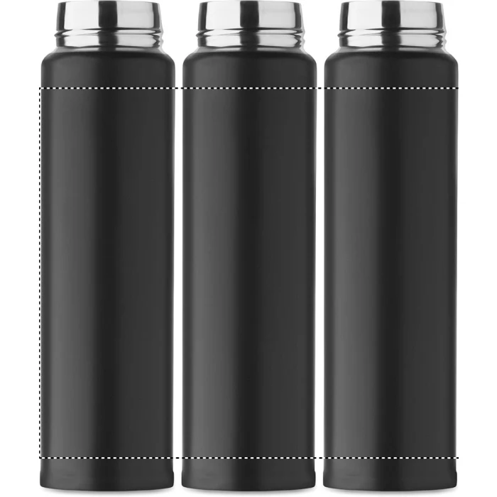 Schemat znakowania dla Nadruk UV 360° - RD3 na gadżecie: Czarna butelka termiczna Bots 300 ml z nadrukiem logo