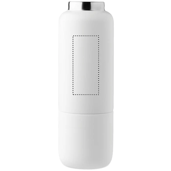 Schemat znakowania dla Tampondruk - P5 na gadżecie: Biała butelka termiczna 500 ml Noeka z kubkiem i paskiem