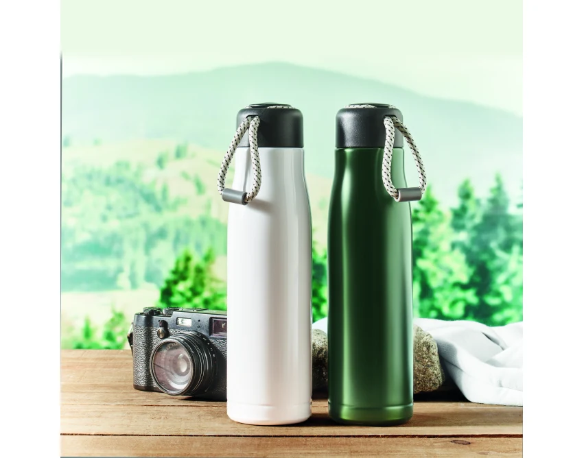 Butelka termiczna Cordle 500 ml ciemnozielona z recyklingu