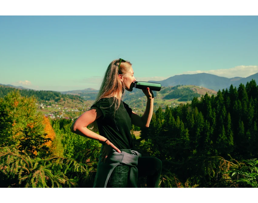 Butelka termiczna Cordle 500 ml ciemnozielona z recyklingu