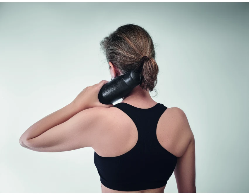 Czarna butelka termiczna Calefrio 400 ml z logo firmy