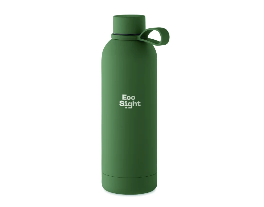 Ciemnozielona butelka termiczna 500 ml Emerald z logo