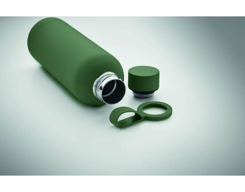 Ciemnozielona butelka termiczna 500 ml Emerald z logo