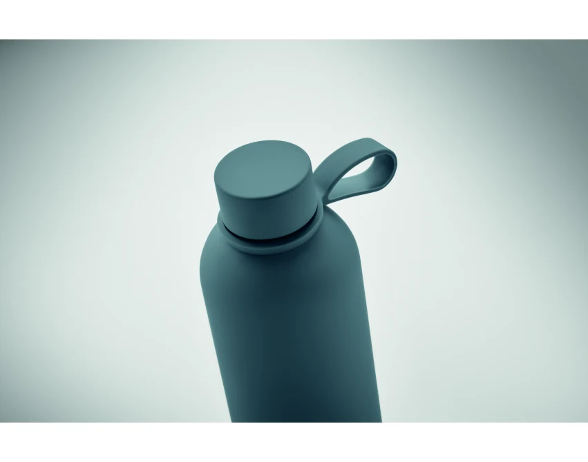 Butelka termiczna 500 ml petrol z logo – stal z recyklingu