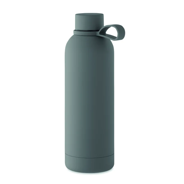 Kamiennoszara butelka termiczna Emerald 500 ml z logo