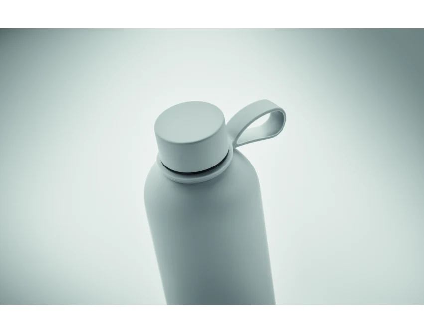 Szara butelka termiczna 500 ml Emerald z silikonowym uchwytem