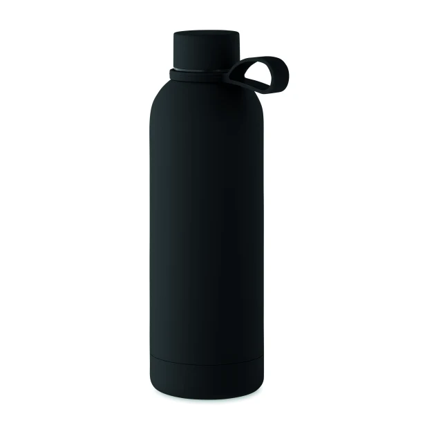Czarna matowa butelka termiczna 500 ml z logo Emerald