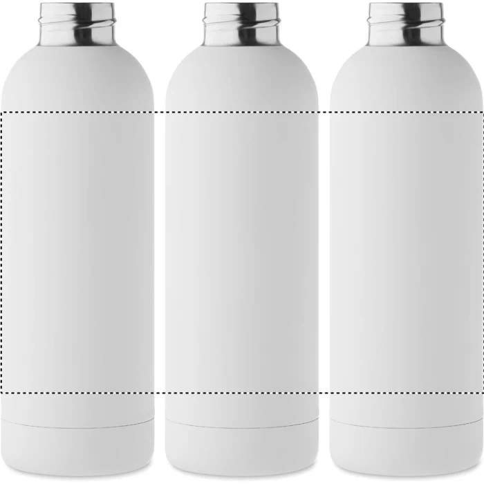 Schemat znakowania dla Grawerowanie laserowe 360° - RL na gadżecie: Biała butelka termiczna 500 ml z logo – stal z recyklingu