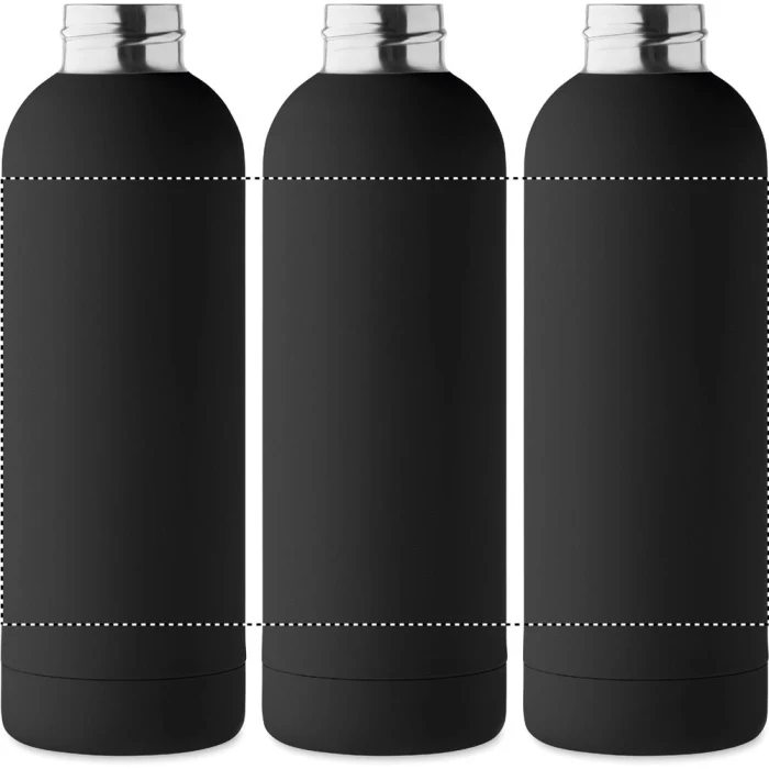 Schemat znakowania dla Grawerowanie laserowe 360° - RL na gadżecie: Czarna matowa butelka termiczna 500 ml z logo Emerald