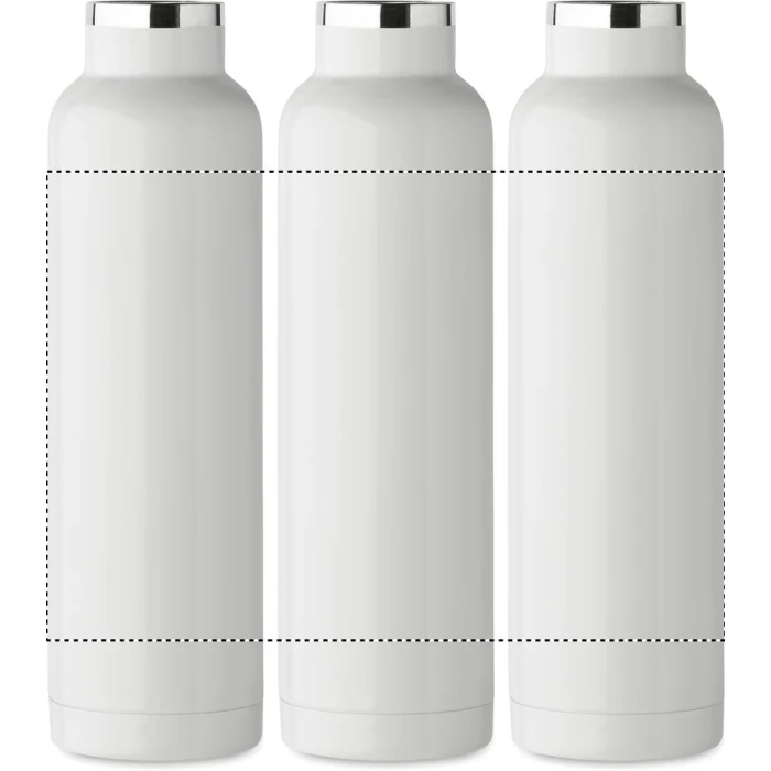 Schemat znakowania dla Grawerowanie laserowe 360° - RL na gadżecie: Biała butelka termiczna 660 ml z nadrukiem logo firmy