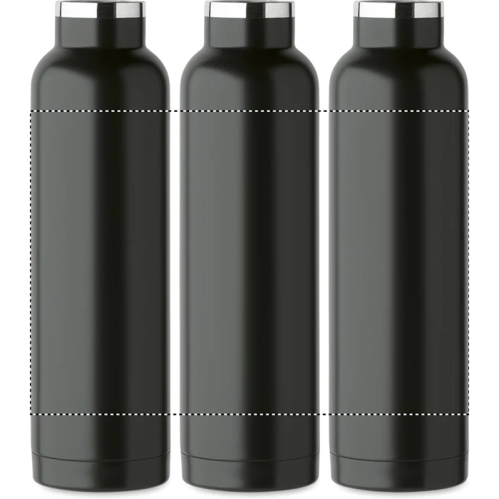 Schemat znakowania dla Nadruk UV 360° - RD3 na gadżecie: Czarna butelka termiczna 660 ml Riflow z logo i słomką