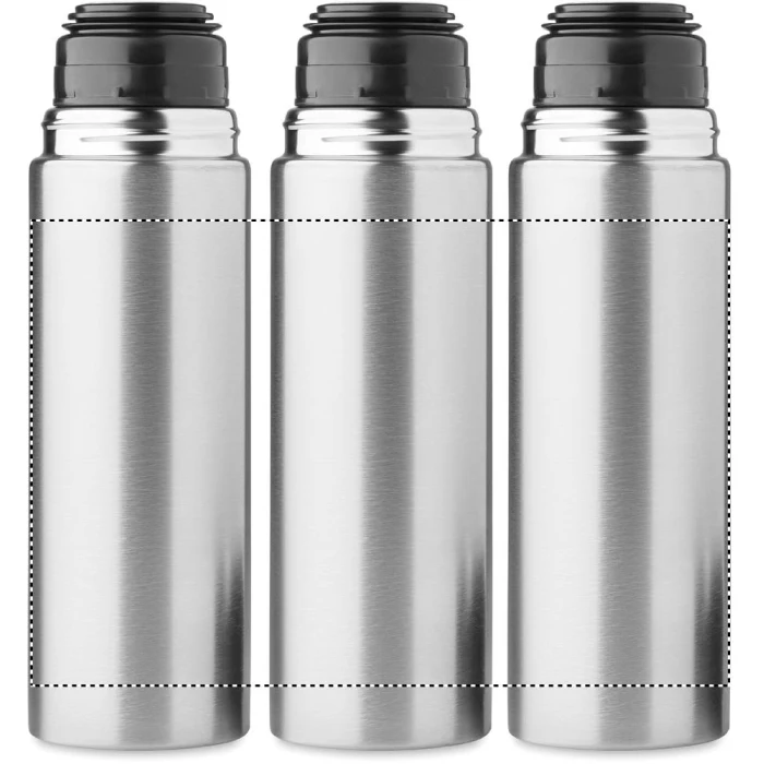 Schemat znakowania dla Grawerowanie laserowe 360° - RL na gadżecie: Termos Tonia 420 ml srebrny mat z logo – stal nierdzewna