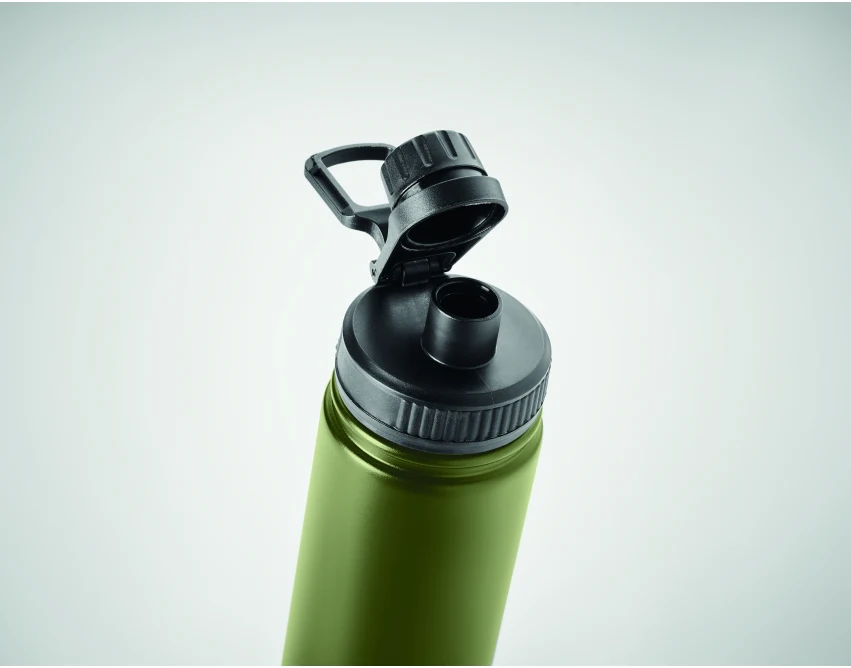 Butelka termiczna 500 ml ciemnozielona z logo firmy