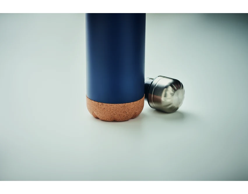 Butelka termiczna 500 ml – francuski granat z korkiem
