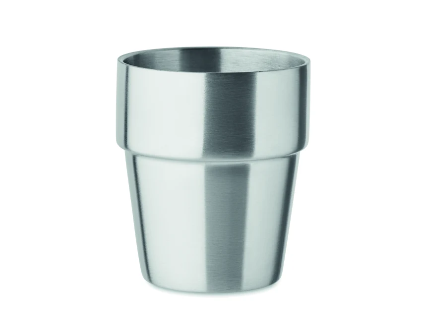 Kubek Acerito 250 ml srebrny mat z grawerem – stal z recyklingu