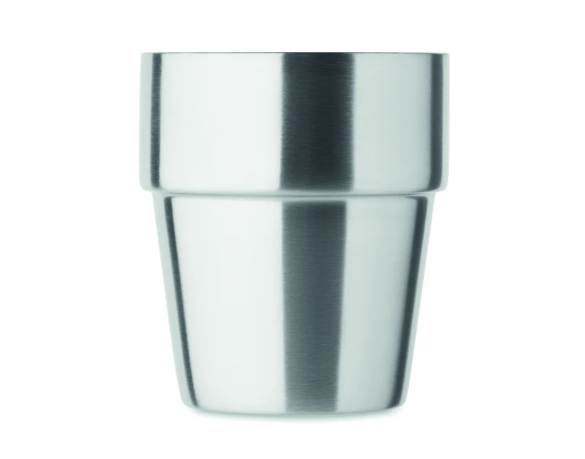 Kubek Acerito 250 ml srebrny mat z grawerem – stal z recyklingu