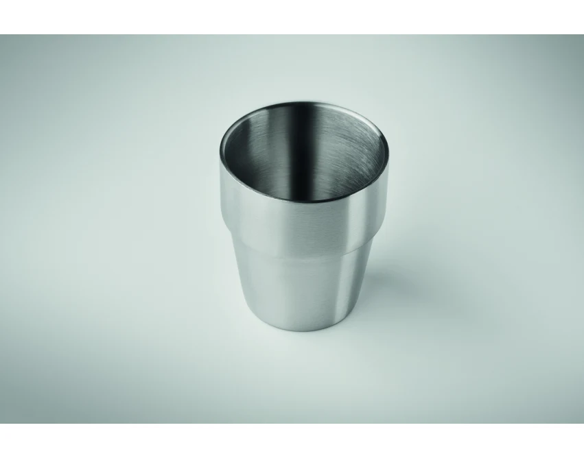 Kubek Acerito 250 ml srebrny mat z grawerem – stal z recyklingu