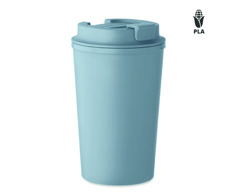 Kubek Beibaku 350 ml petrol PLA z logo – eko gadżet firmowy