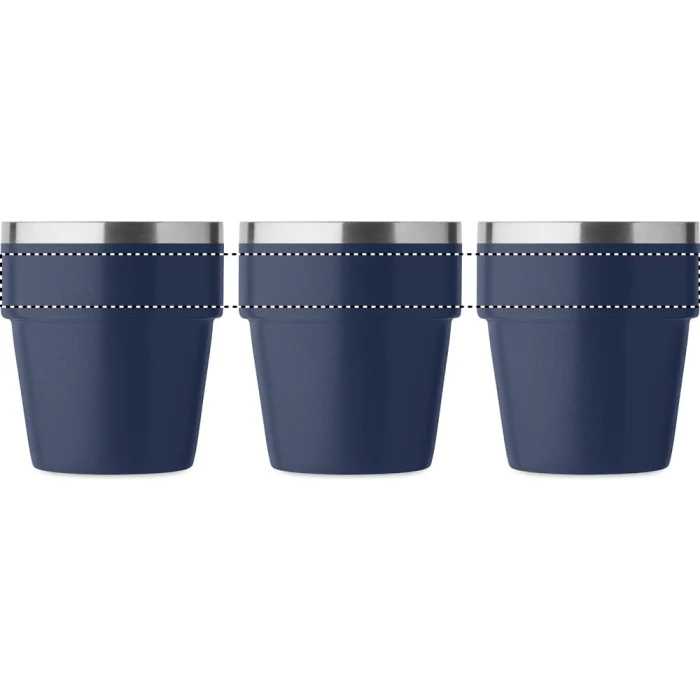 Schemat znakowania dla Nadruk UV 360° - RD2 na gadżecie: Kubek dwuścienny 250 ml francuski granat z logo firmy