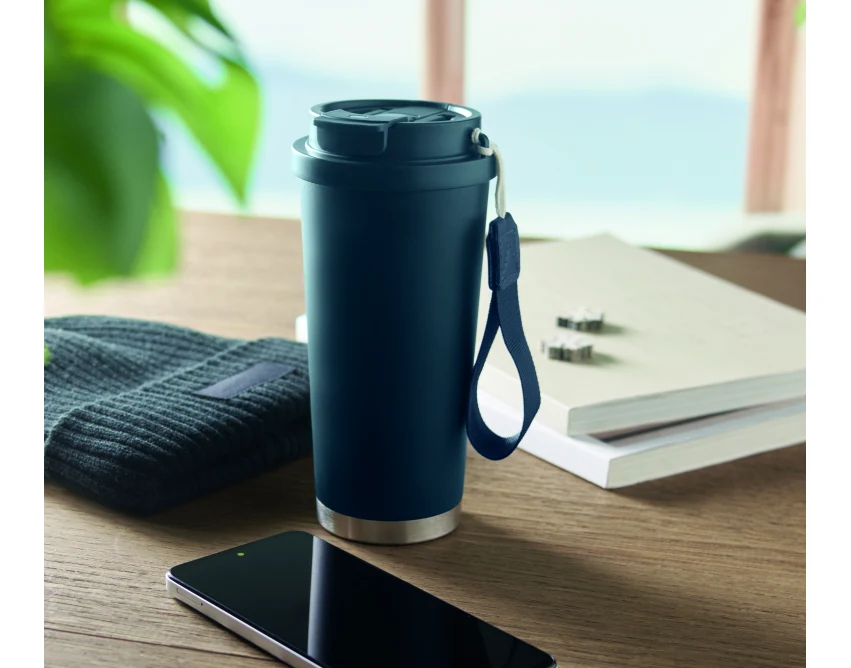 Kubek termiczny Topaz 500 ml francuski granat z grawerem