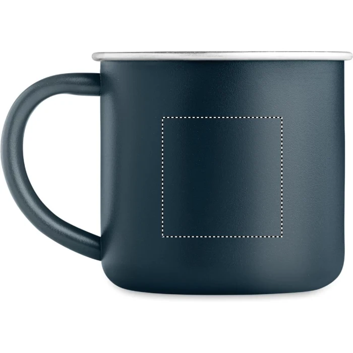 Schemat znakowania dla Tampondruk - P6 na gadżecie: Kubek Caribu metalowy 300 ml z grawerem – francuski granat