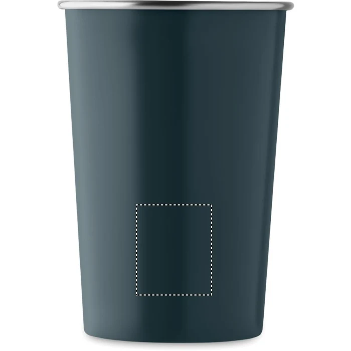 Schemat znakowania dla Tampondruk - P5 na gadżecie: Kubek metalowy Fjard 350 ml granatowy z logo – eco prezent