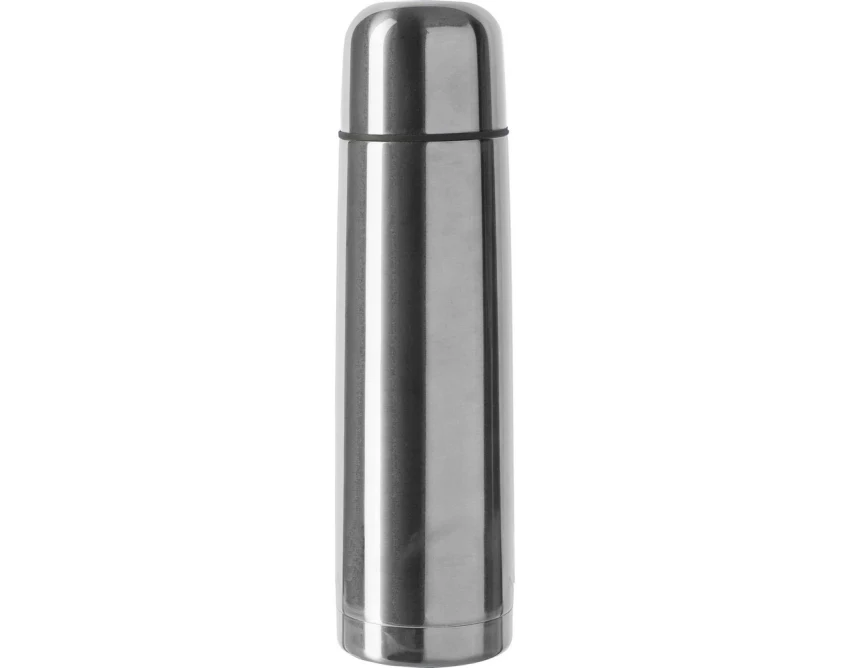 Srebrny termos 500 ml z grawerem logo – stal nierdzewna