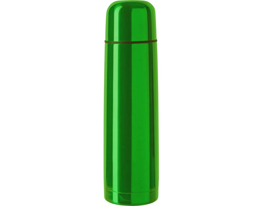 Zielony termos 500 ml z logo firmy – stal, leakproof, grawer