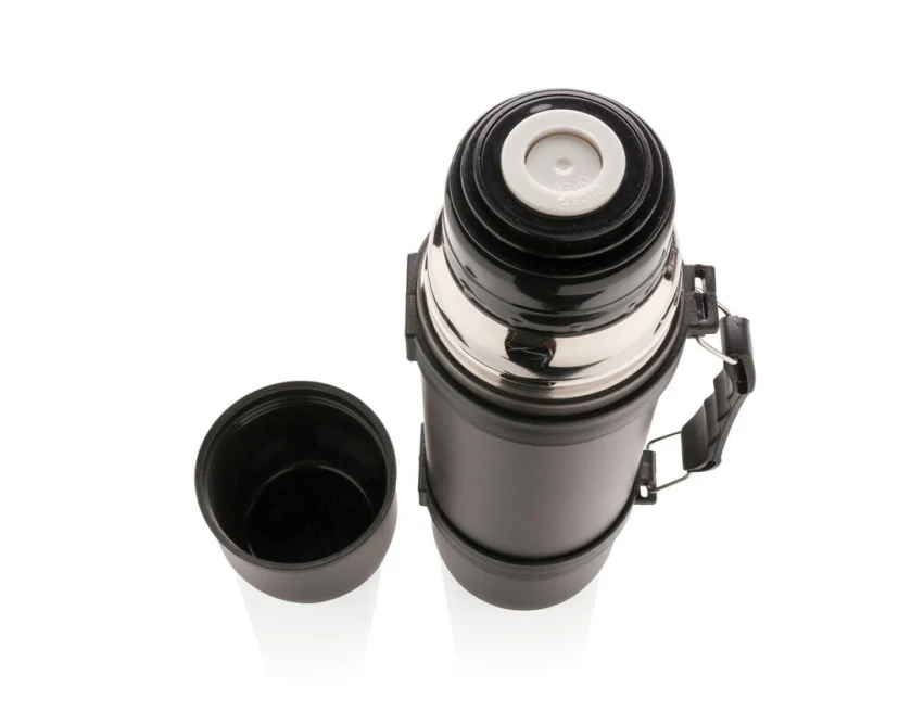 Termos Swiss Peak 700 ml szary z 2 kubkami i grawerem