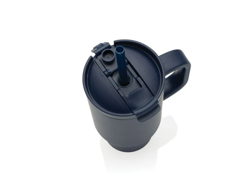 Niebieski kubek termiczny Cruiser 480 ml z logo firmy