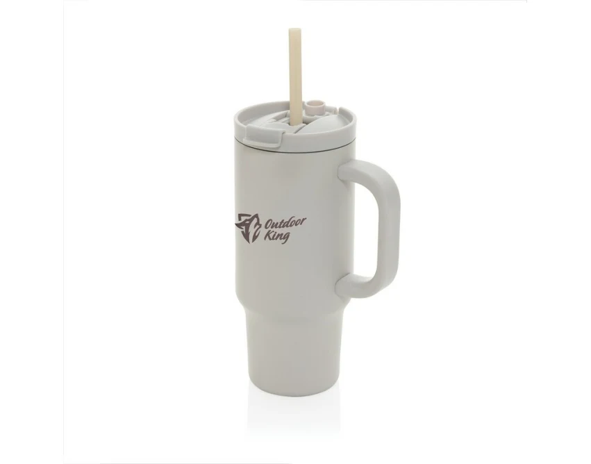 Cruiser Kubek termiczny 480 ml szary z recyklingu z logo