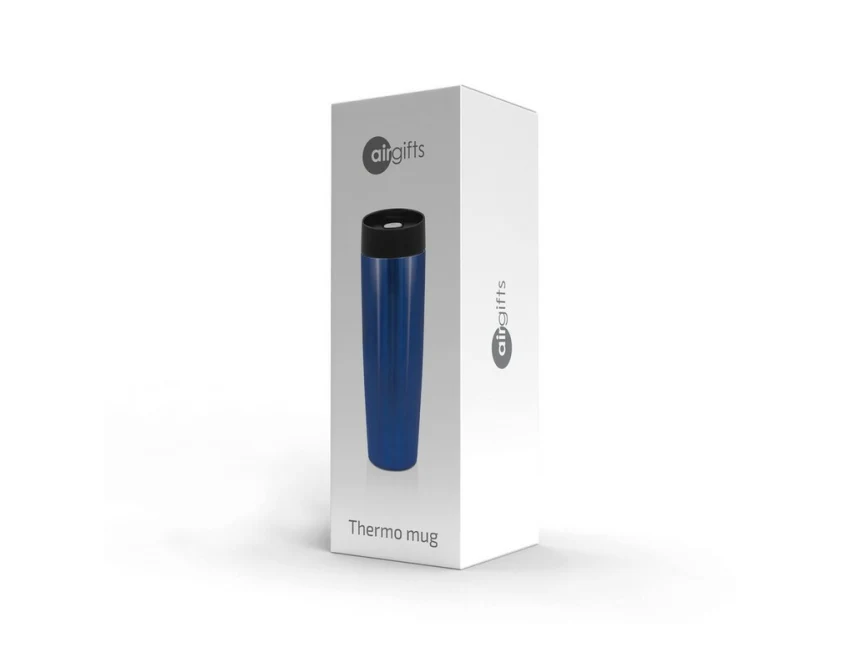 Granatowy kubek termiczny 500 ml z grawerem UV360