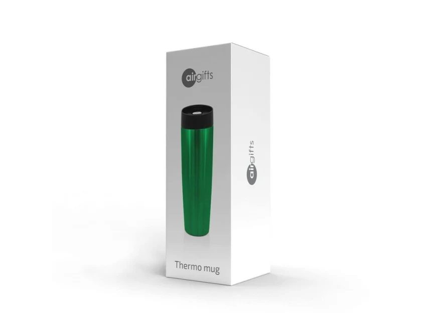 Zielony kubek termiczny 500 ml z logo UV360 – Air Gifts