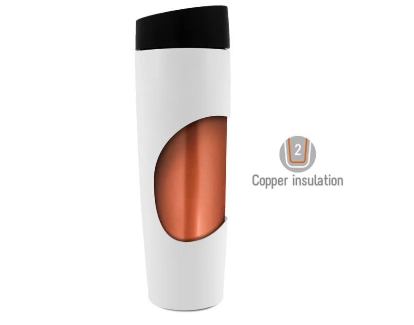 Czarny kubek termiczny 500 ml z grawerem Anthony