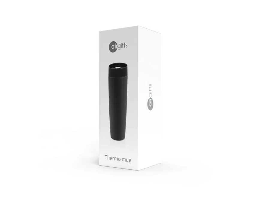 Czarny kubek termiczny 500 ml z grawerem Anthony