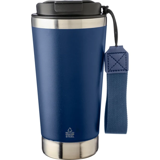 Kubek termiczny 500 ml granatowy z grawerem logo firmy