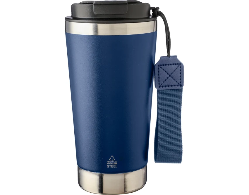 Kubek termiczny 500 ml granatowy z grawerem logo firmy