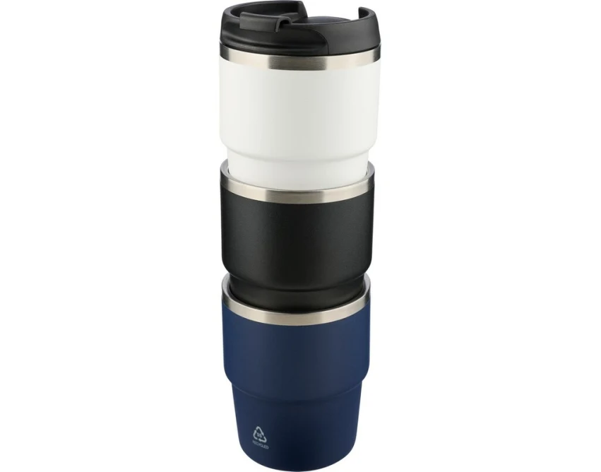 Czarny kubek termiczny 175 ml z grawerem logo eco