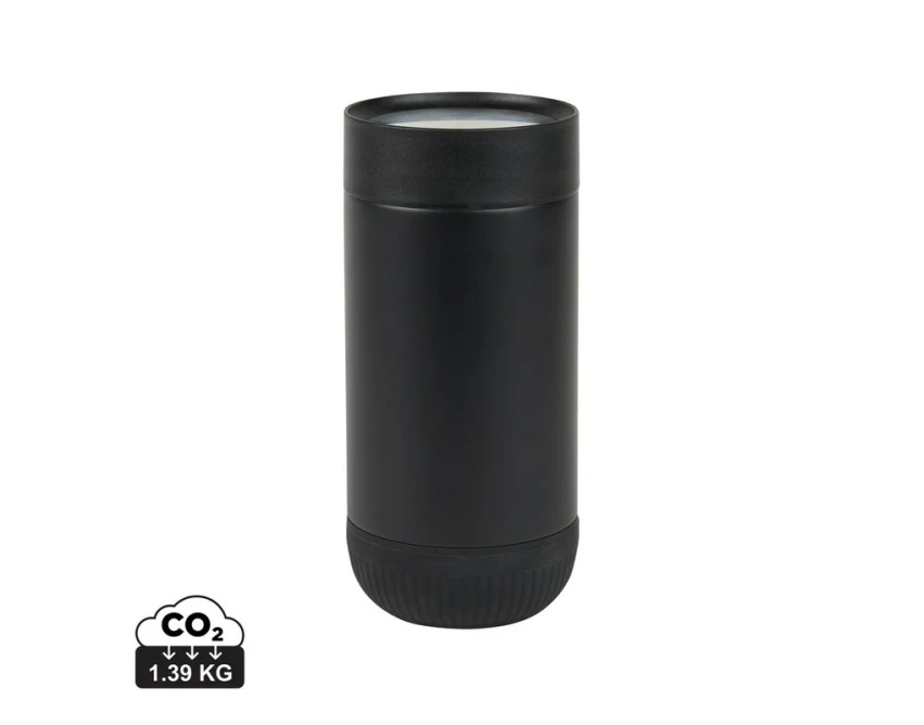 Czarny kubek termiczny 350 ml VINGA Erie z grawerem logo