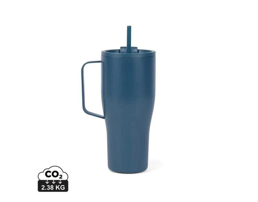 Granatowy kubek termiczny 880 ml VINGA Eos Voyager z logo