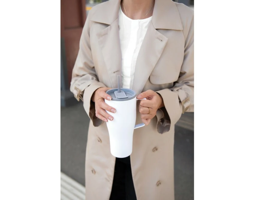 Kubek termiczny 800 ml szary VINGA Eos Voyager z logo