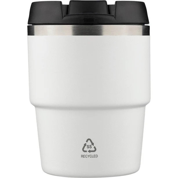 Kubek termiczny biały 175 ml z grawerem logo firmy