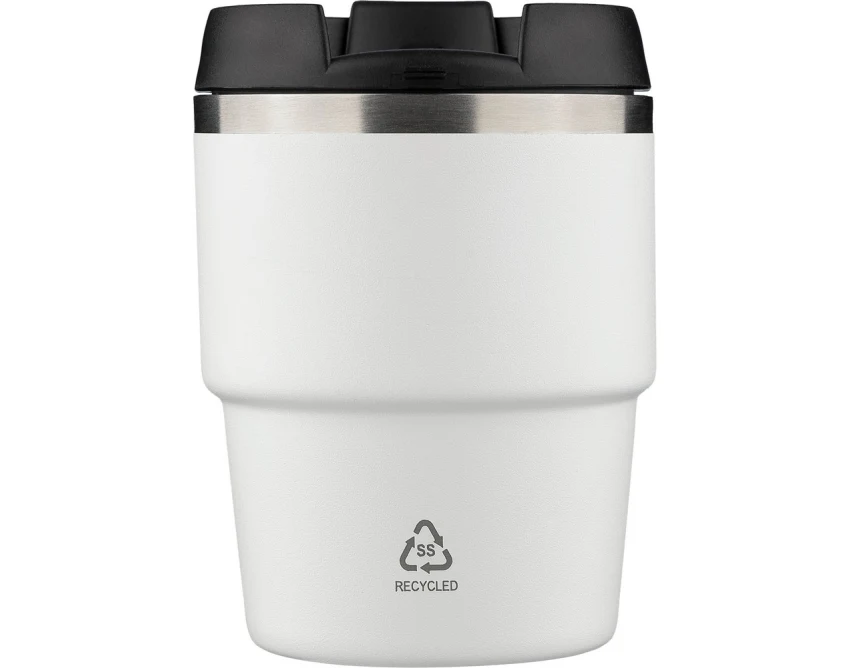 Kubek termiczny biały 175 ml z grawerem logo firmy