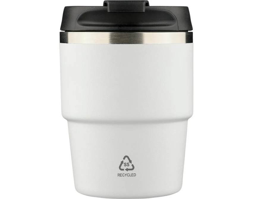 Kubek termiczny biały 175 ml z grawerem logo firmy