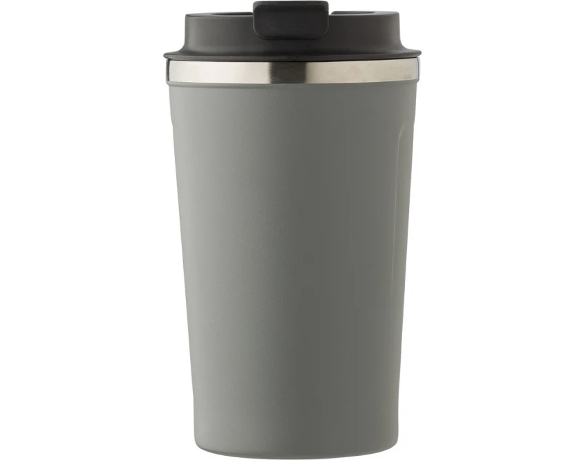 Kubek termiczny szary 380 ml z grawerem logo dla firm