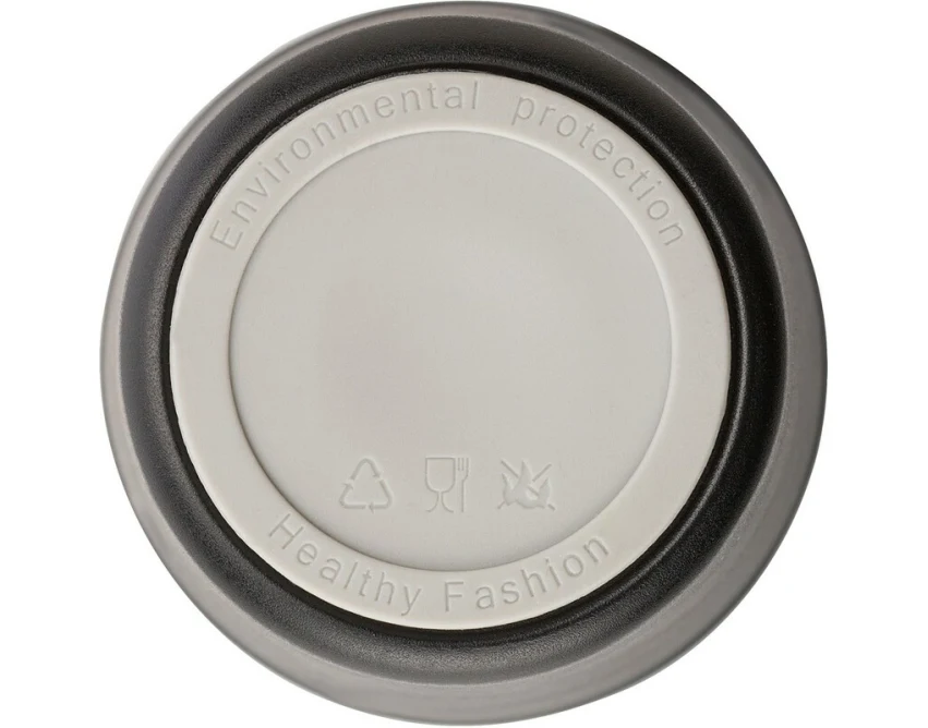 Czarny kubek termiczny 380 ml z grawerem logo firmy