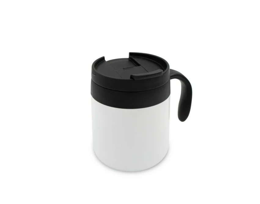 Biały kubek termiczny 400 ml Wyatt z grawerem logo