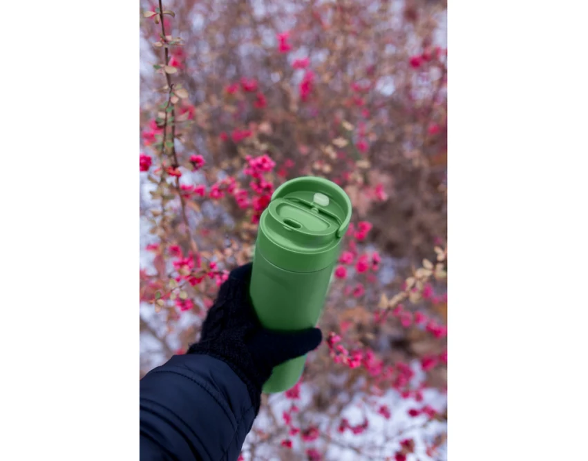 Kubek termiczny 600 ml grafitowy z grawerem logo