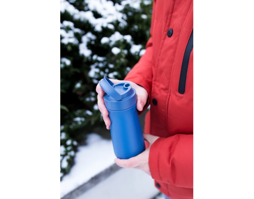 Kubek termiczny 450 ml grafitowy z grawerem – Zesha